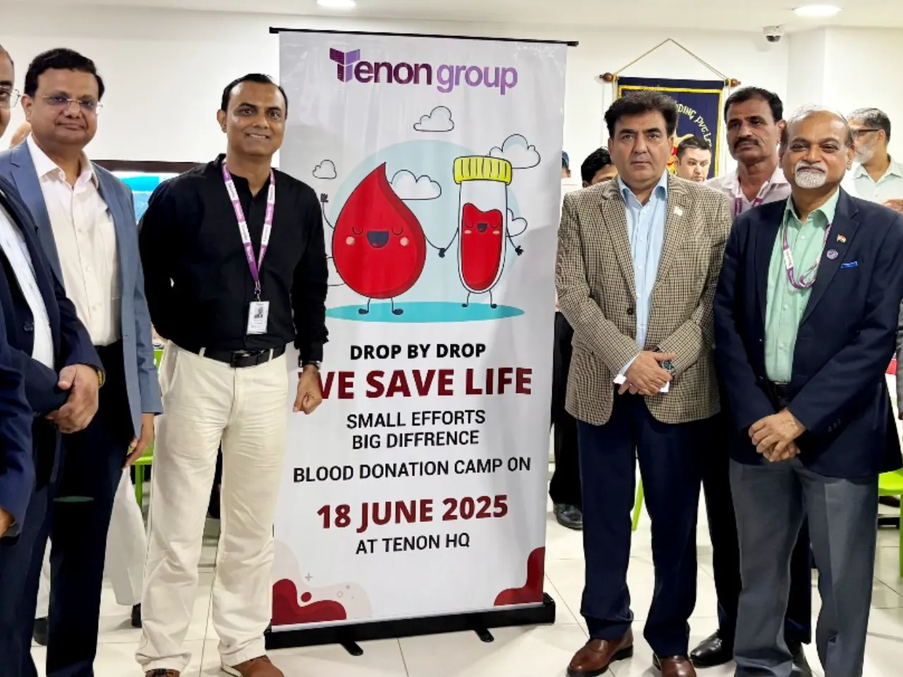 Tenon Group Hosts Blood Donation Drive at Gurugram Office