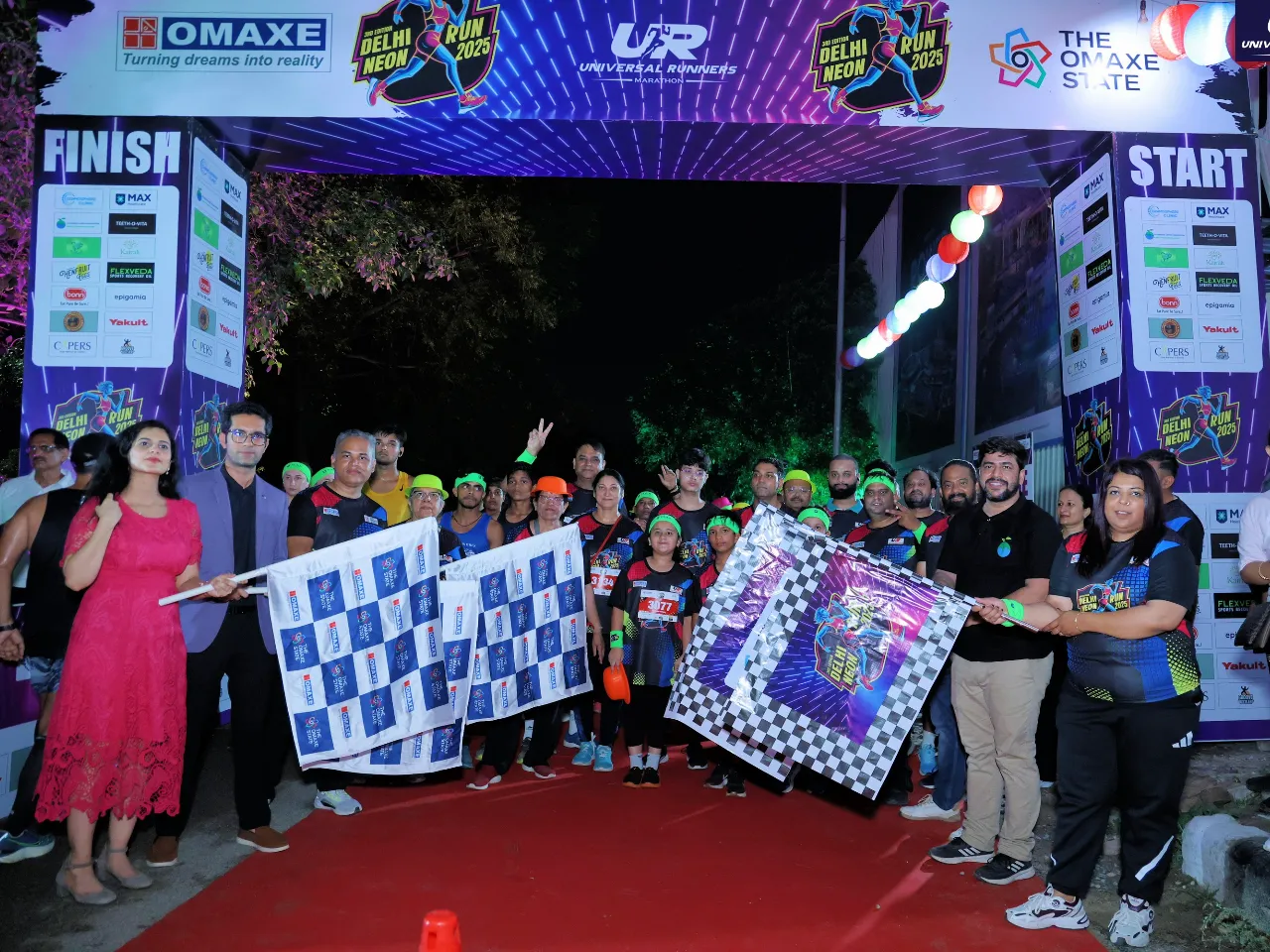 Omaxe Hosts Delhi Neon Run 2025 at Omaxe State, Dwarka