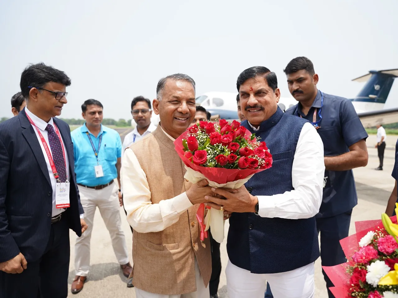 CM - Dr Mohan Ydav and Chairman - Rajindra Gupta -Trident Group