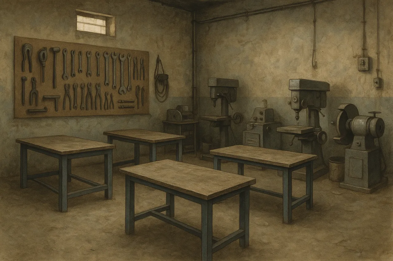Idle Workshop Scene