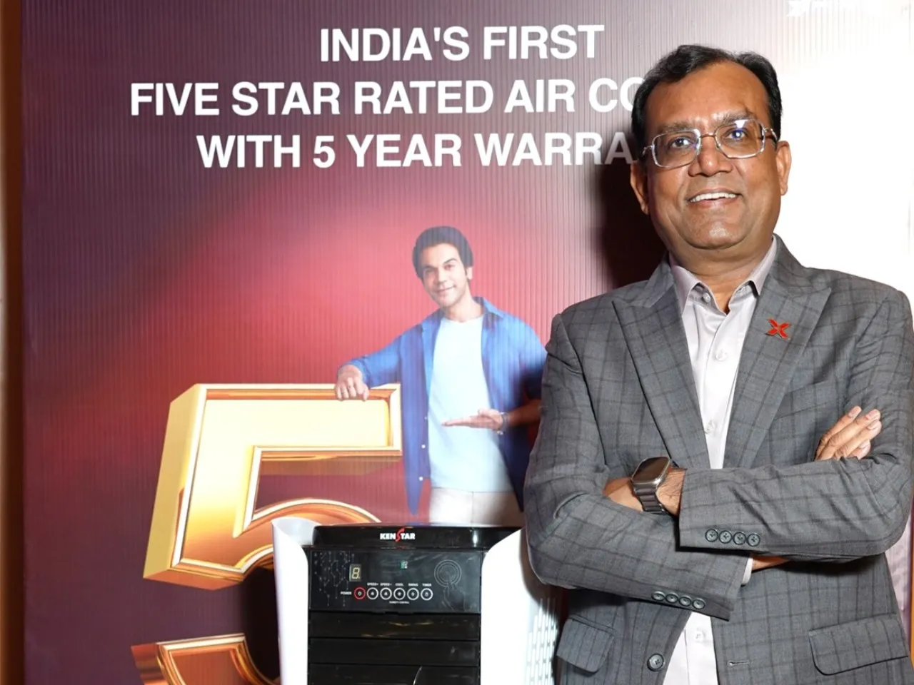 Mr Sunil Jain CEO Kanstar at the launch of Kenstar 5Star BEE certified Coller range