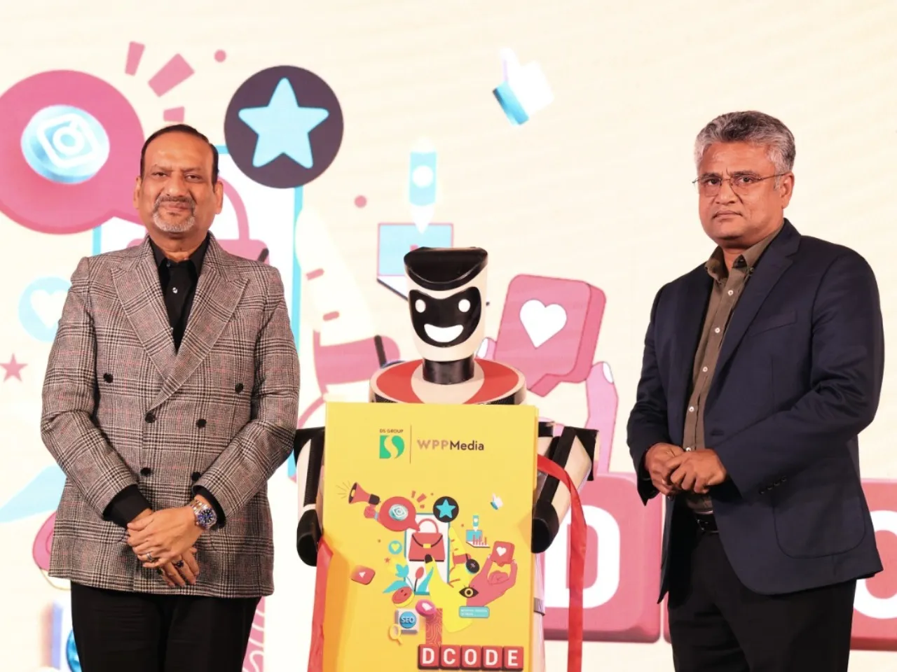 DCODE Launch_(L-R) Mr. Rajiv Kumar, Vice Chairman, DS Group and Prasanth Kumar, CEO, WPP Media South Asia