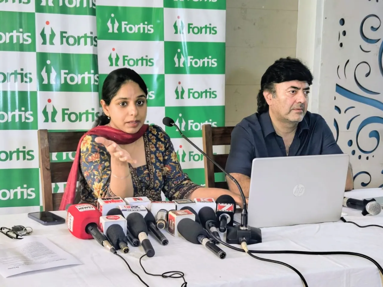 Dr Rajeev Bedi, Director, Department of Medical Oncology and Dr Ravneet Kaur, Associate Consultant, Department of Medical Genetic . Fortis Mohali - 2