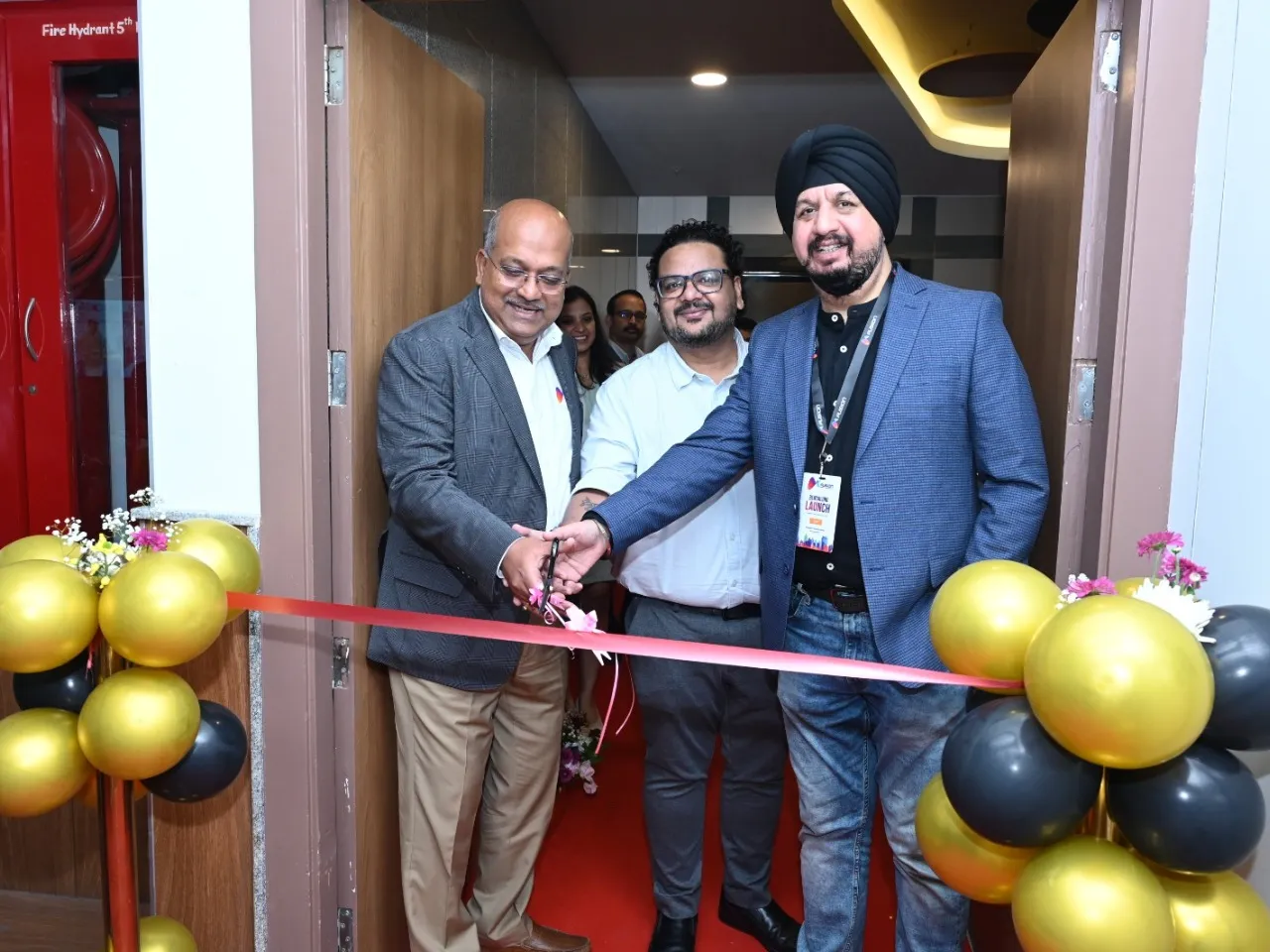 LtR Pankaj Dhanuka Cofounder  CMD & CEO Fusion CX Rajesh Yadav Head of Customer Service Traya and Gurpreet Jolly Head of Contact Centre Ajio inaugurated