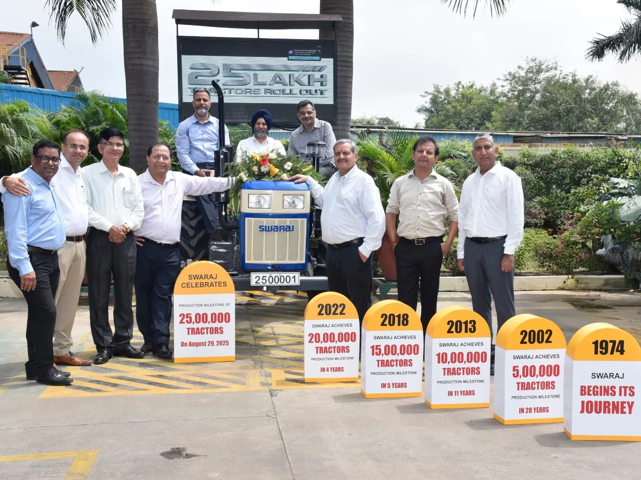 Swaraj Tractors Marks 25 Lakh Tractor Milestone at Mohali Plant