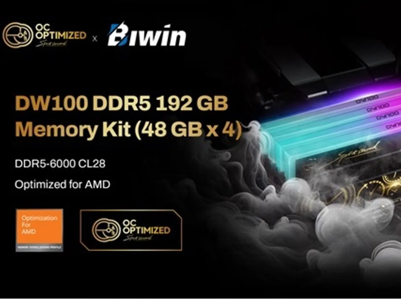 Biwin Introduces 192GB DDR5 Memory Kit With AMD EXPO Support