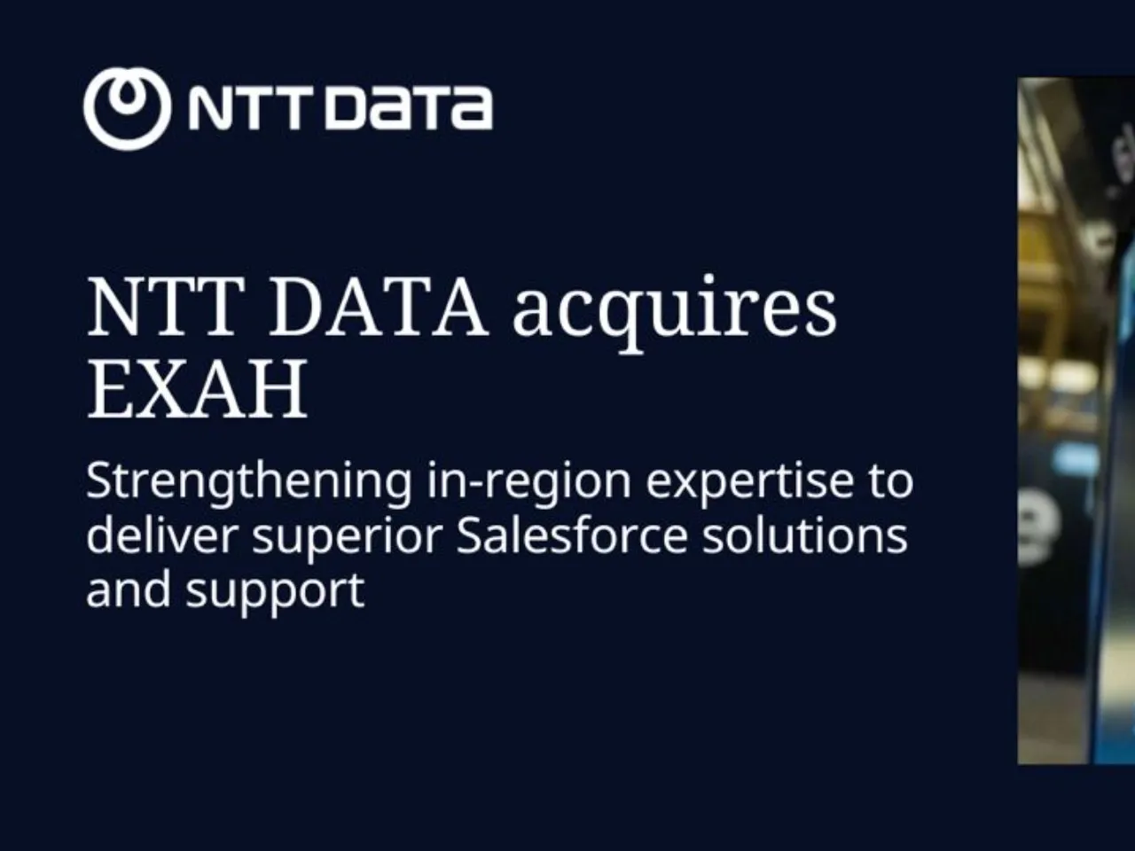 NTT DATA and EXAH