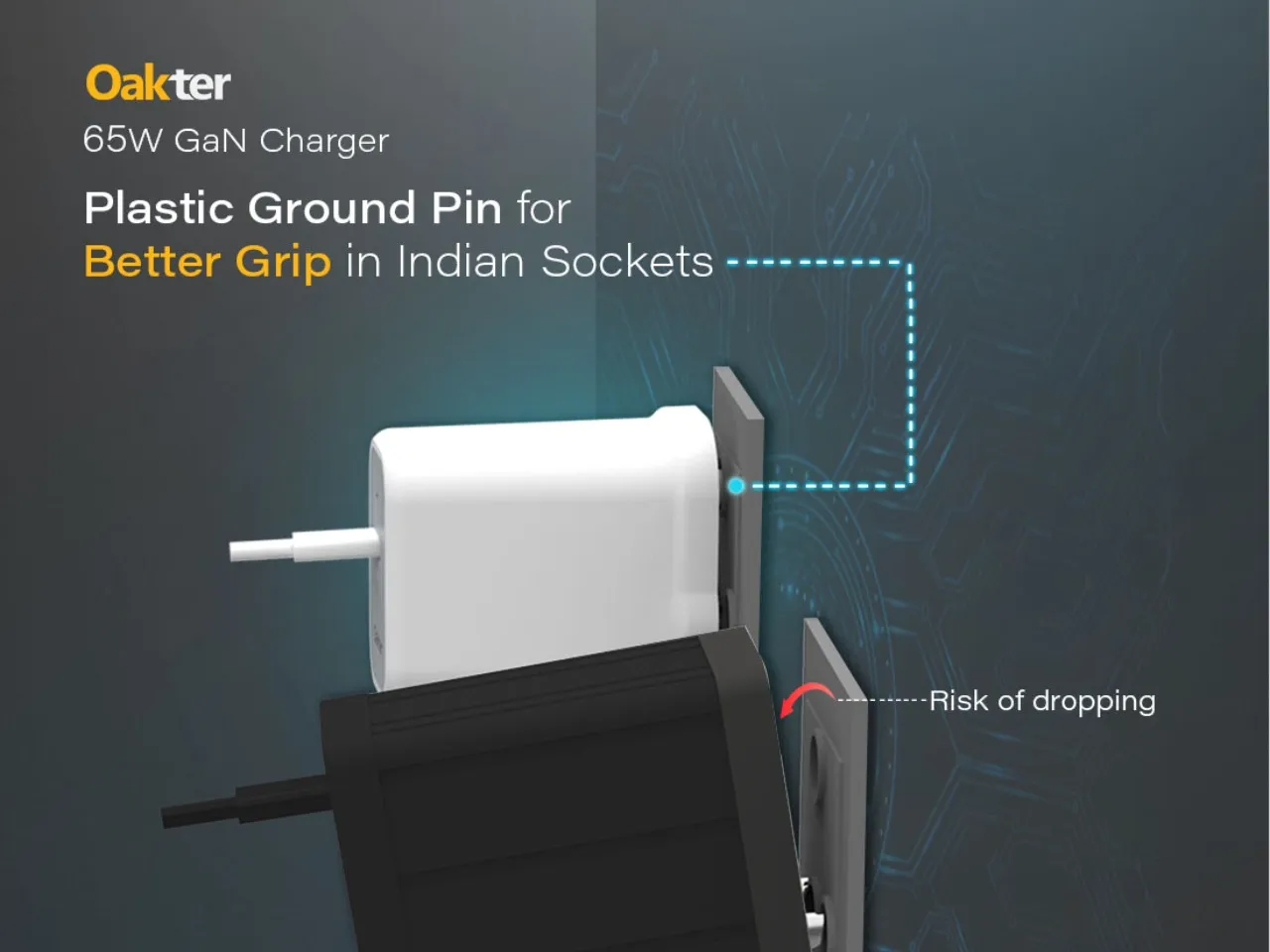 Oakter Unveils 65W True GaN Charger