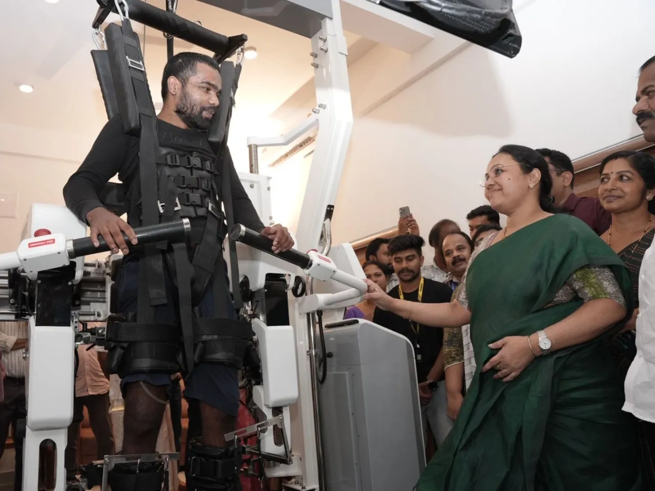 Minister for Health, Smt. Veena George, Government of Kerala at the inauguration of G-Gaiter at Noolpuzha Family Health Center (FHC)