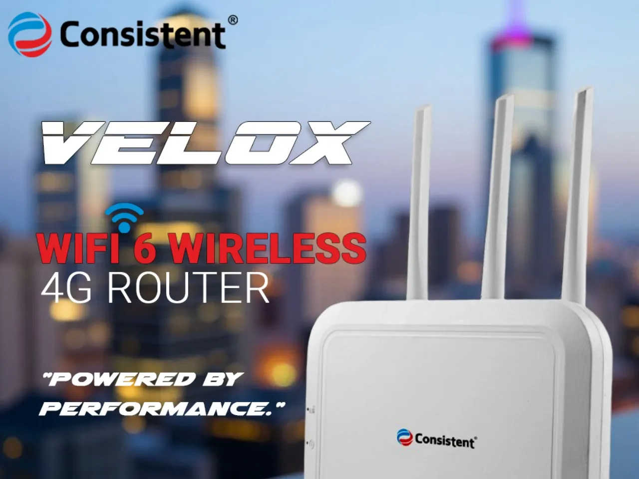 Consistent Infosystems Unveils Velox WiFi 6 Wireless 4G Router