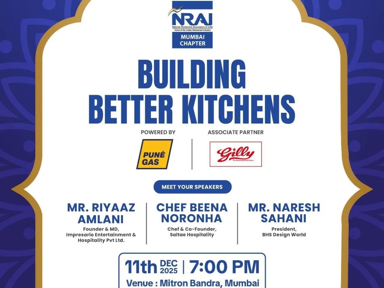 NRAI Mumbai Schedules Kitchen Innovation Session for Restaurateurs