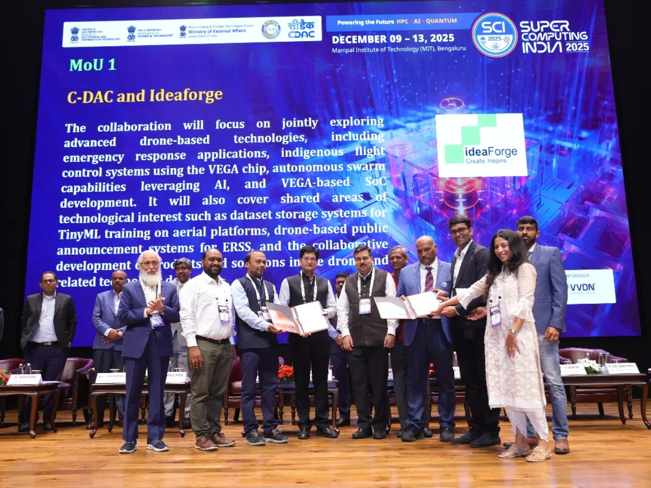 ideaForge and C-DAC MoU to Advance Drone-Based Emergency Response