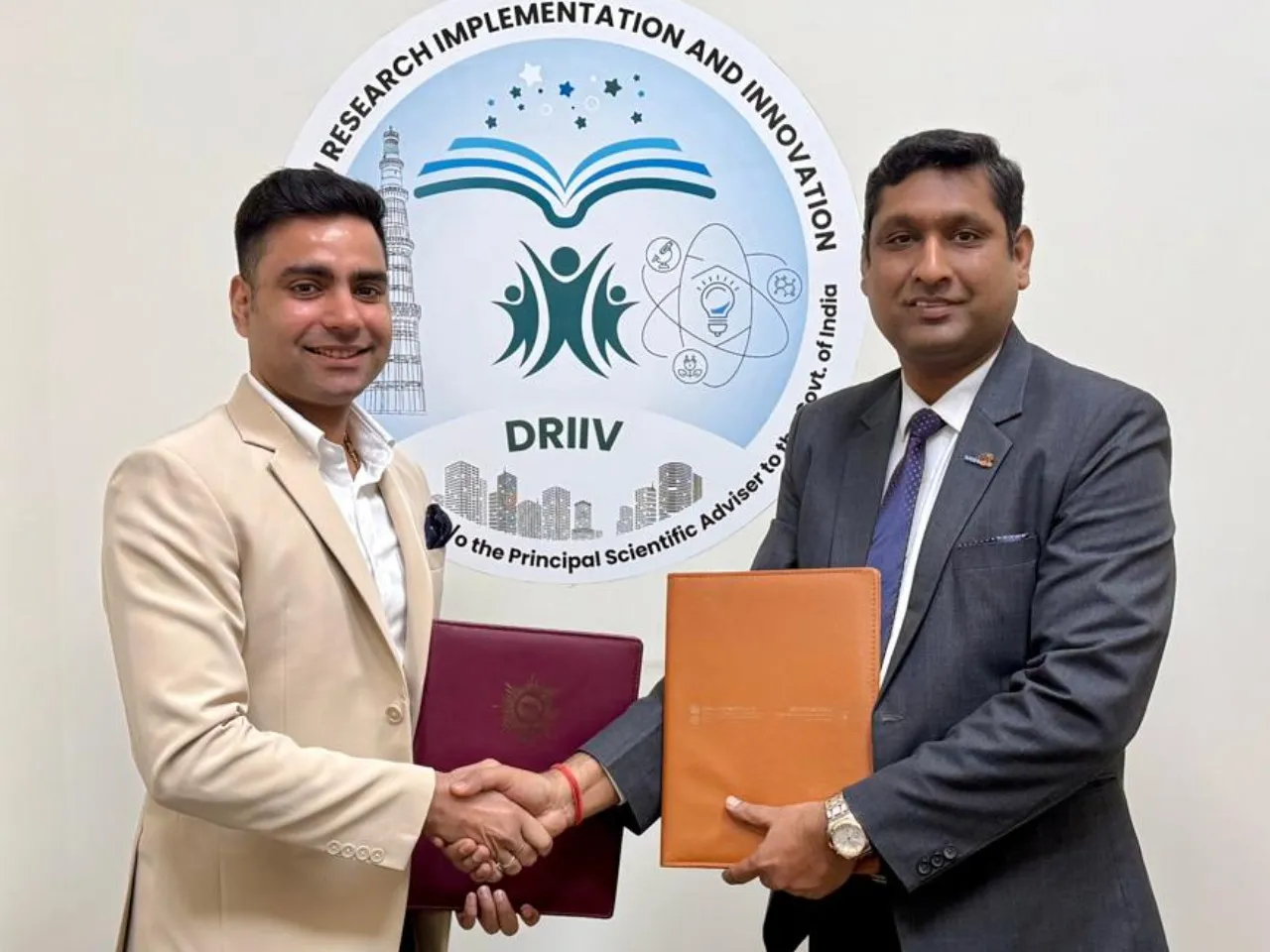 Mr Krishna Kumar Gaur Head Institutional Relations ay DRIIV Foundation - Mr Rahul Jain MD at Matrix Geo Solutions