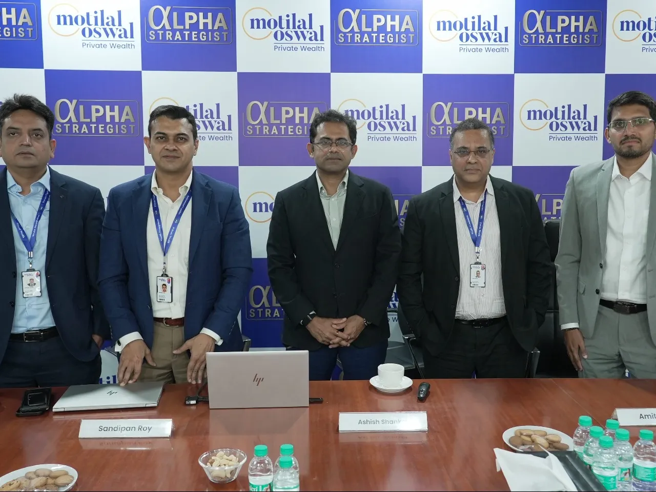L to R Deepak Jorwal Sandipan Roy Ashish Shanker Amit Gupta and Ritesh Nambiar