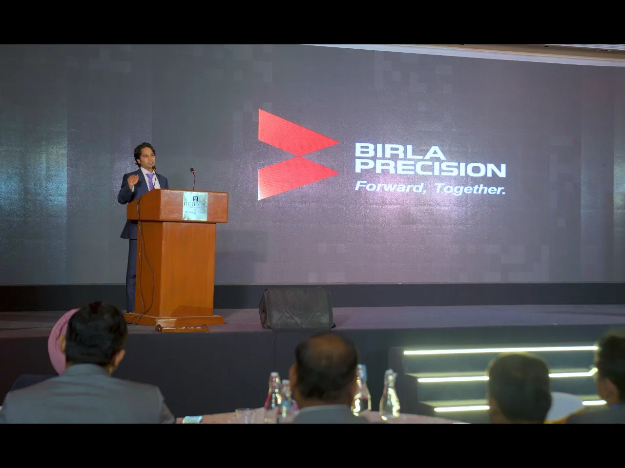Mr Vedant Birla with Logo
