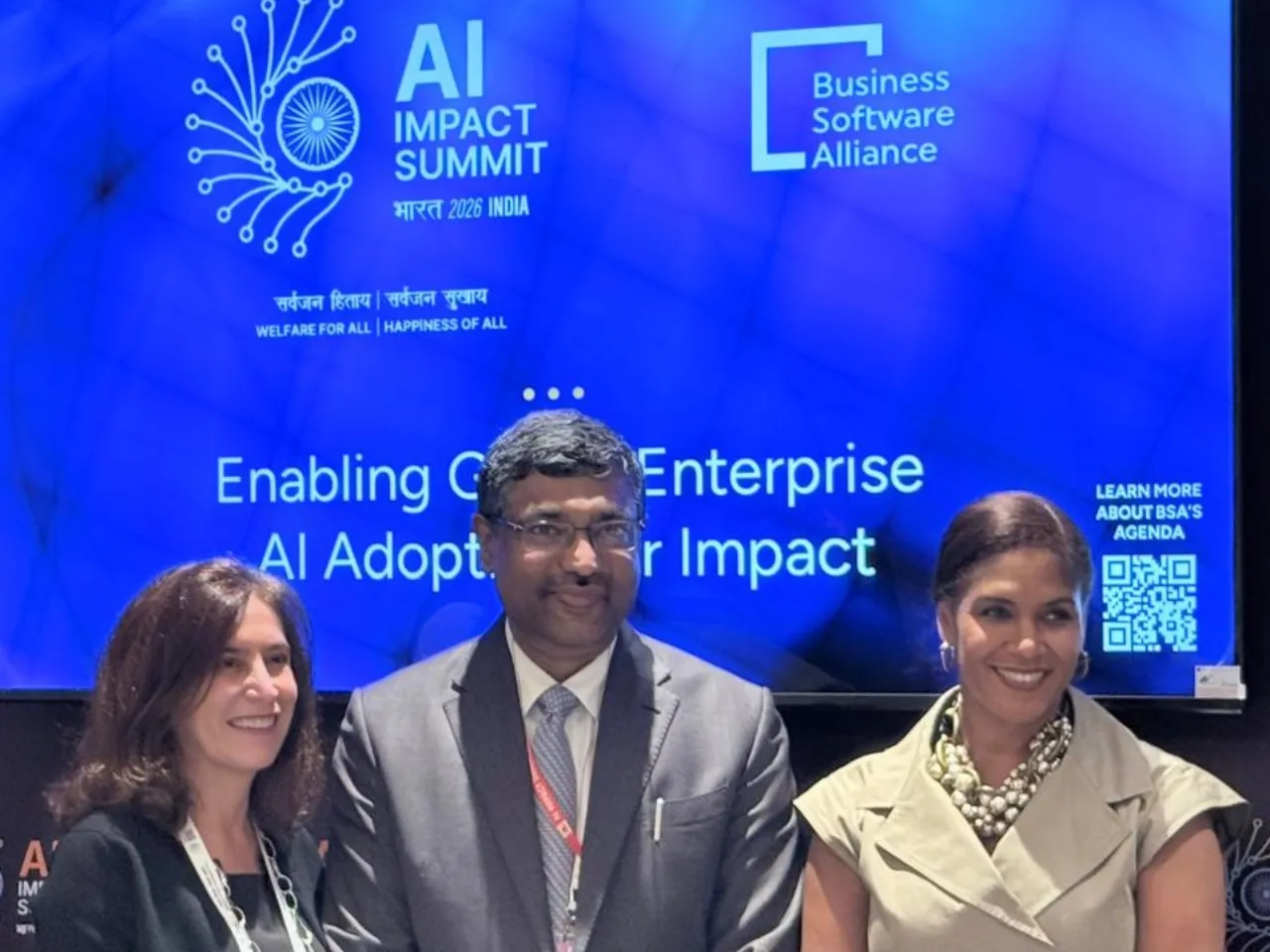 Victoria Espinel CEO BSA Shri S Krishnan Secretary MeitY Annie Robinson SVP and Chief Legal Officer IBM