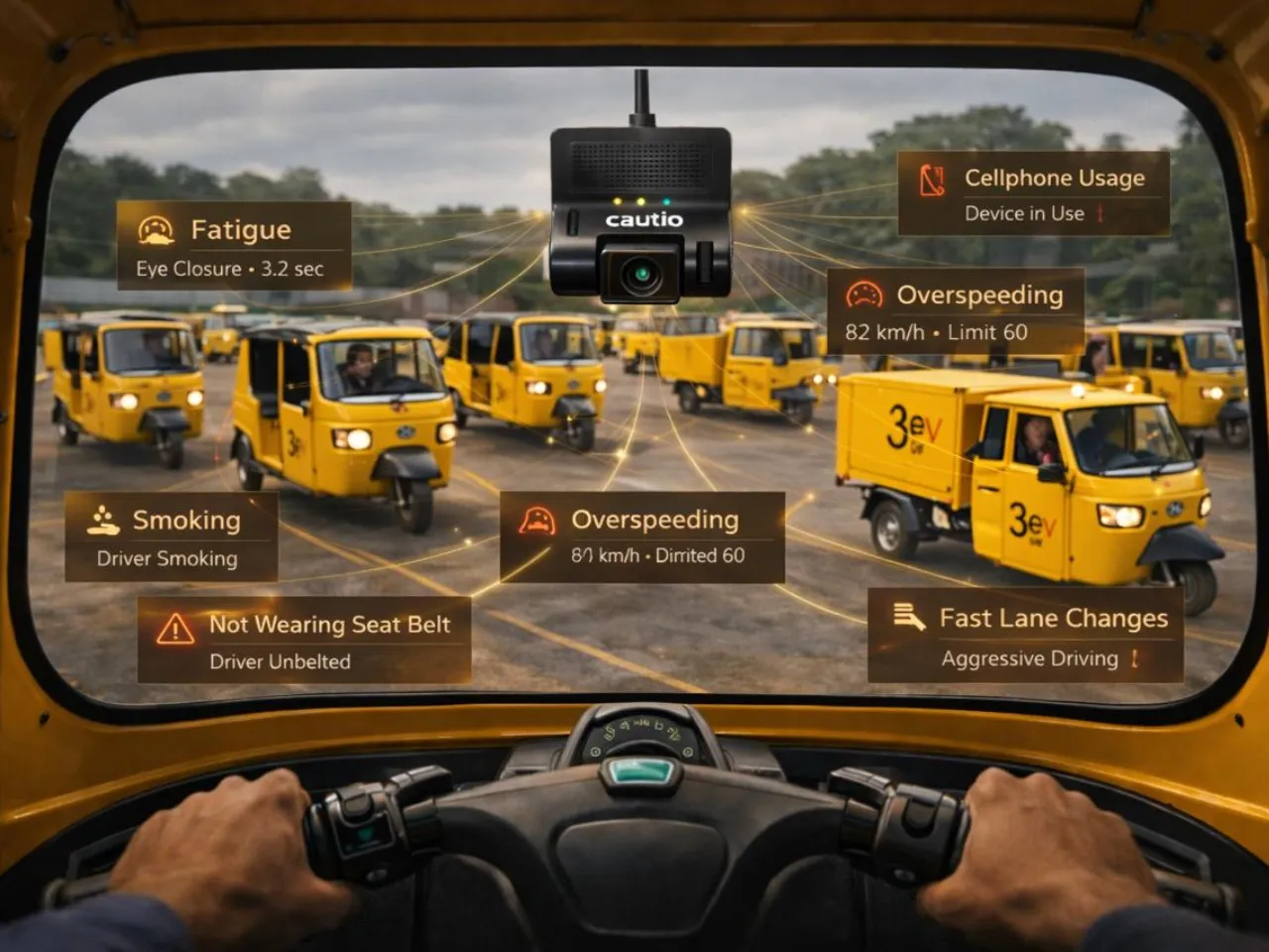 3ev Industries and 3eco Deploy Cautio Dashcams In 10000 EVs