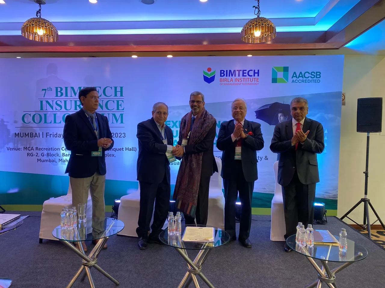 Left to Right- Prof. (Dr.) Abhijit K. Chattoraj,Dr. H. Chaturvedi,M.R. Kumar, Prof Bejon Kumar Misra,Atul D. Boda