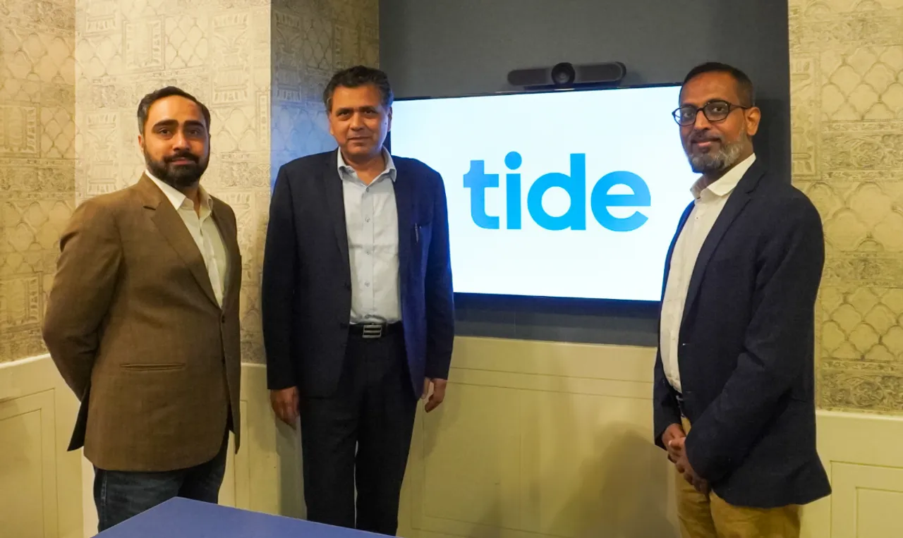 (L-R) Gurjodhpal Singh, CEO, Tide India_ Mr. Srinivas Injeti, Non-Executive Director & Chairperson of the Board and Kumar Shekhar, Deputy Country Manager and Sr. Vice President - Member Operations.JPG