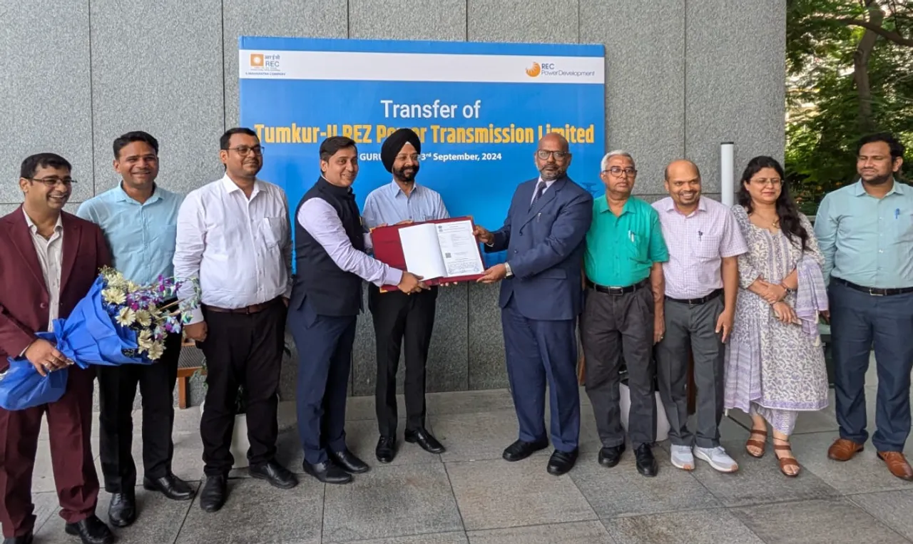 RECPDCL Hands Over Tumkur-II REZ Power Transmission Limited