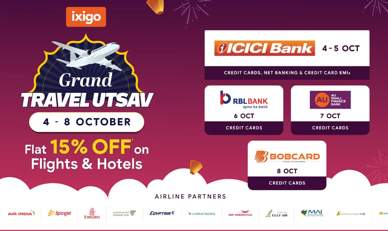 ixigo Offers 15% Off on Flights