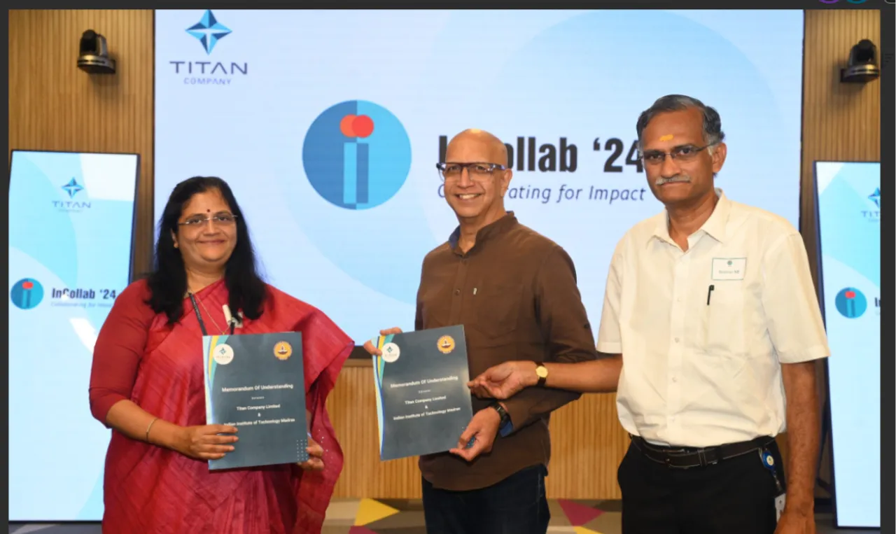 In Pic- C K Venkataraman, N. E. Sridhar and Vasudha Narasimhan,  VP of Corporate Relations- IIT Madras.png