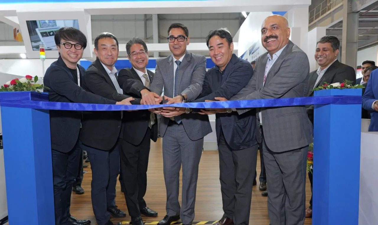 Manish Sharma, Chairman (PLSIND)_ Tadashi Chiba, MD&CEO, PLSIND_ Osamu Shimada, Deputy Managing Director (PSFSIN), PLSIND, Vishal Dahiya, Associate Director, Factory Automation System (PSF