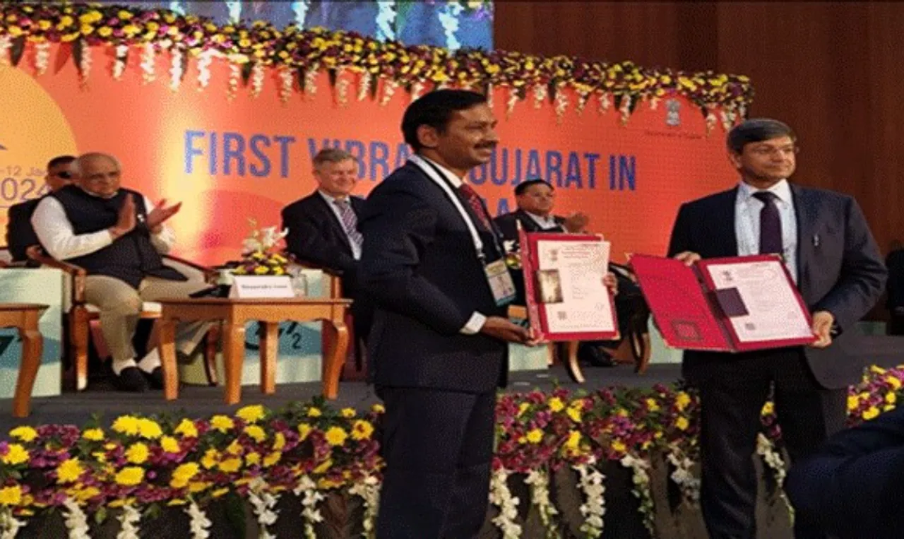 NTPC Green Energy Signs MoUs with GSPC and GPPL at VGGS 2024