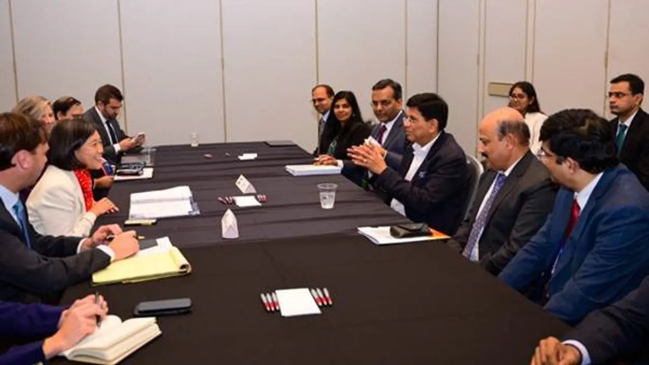 Piyush Goyal visits Tesla factory 