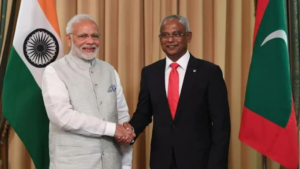 Ibrahim Mohamed Solih, Narendra Modi