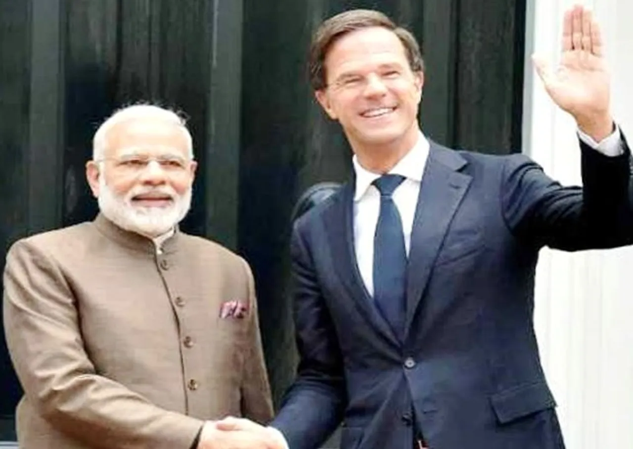 Mark Rotte, Narendra Modi,