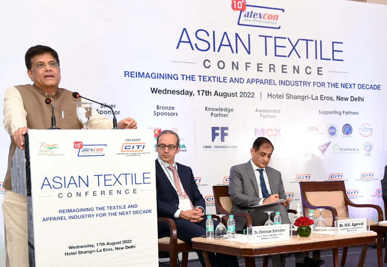 Piyush Goyal, Textile