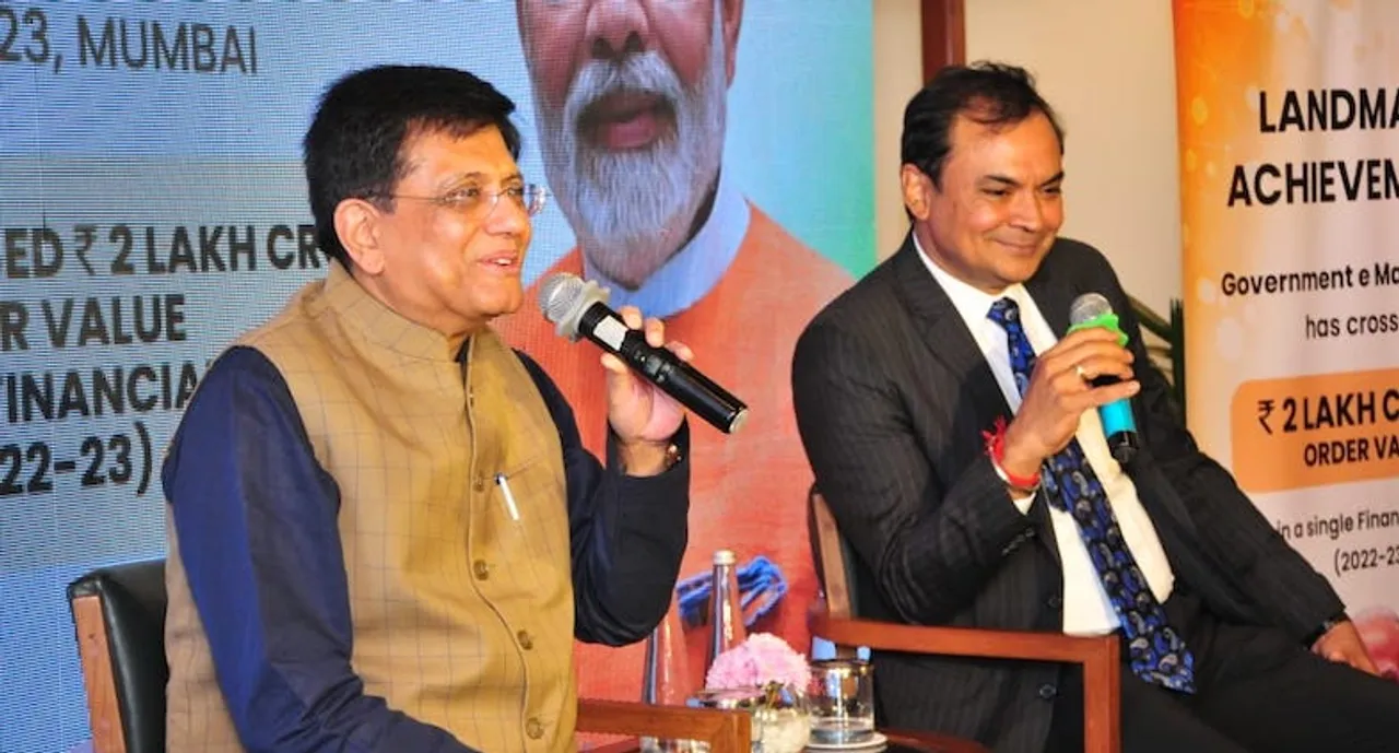 Piyush Goyal with GeM CEO