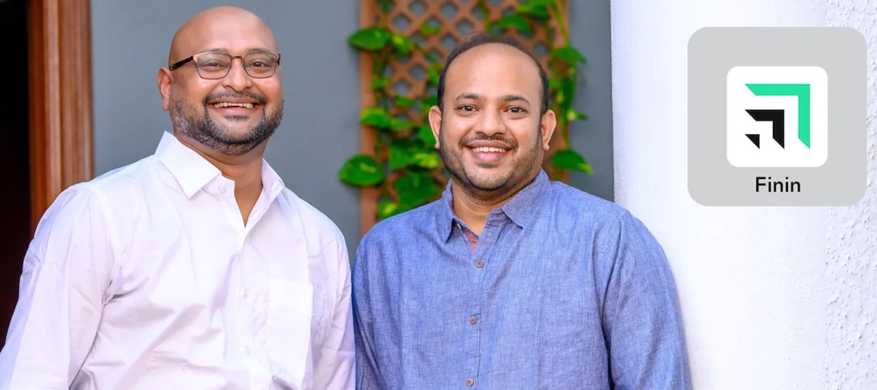 Mr Suman Gandham, Founder & CEO, Finin, Mr Sudheer Maram, Co-founder & COO, Finin