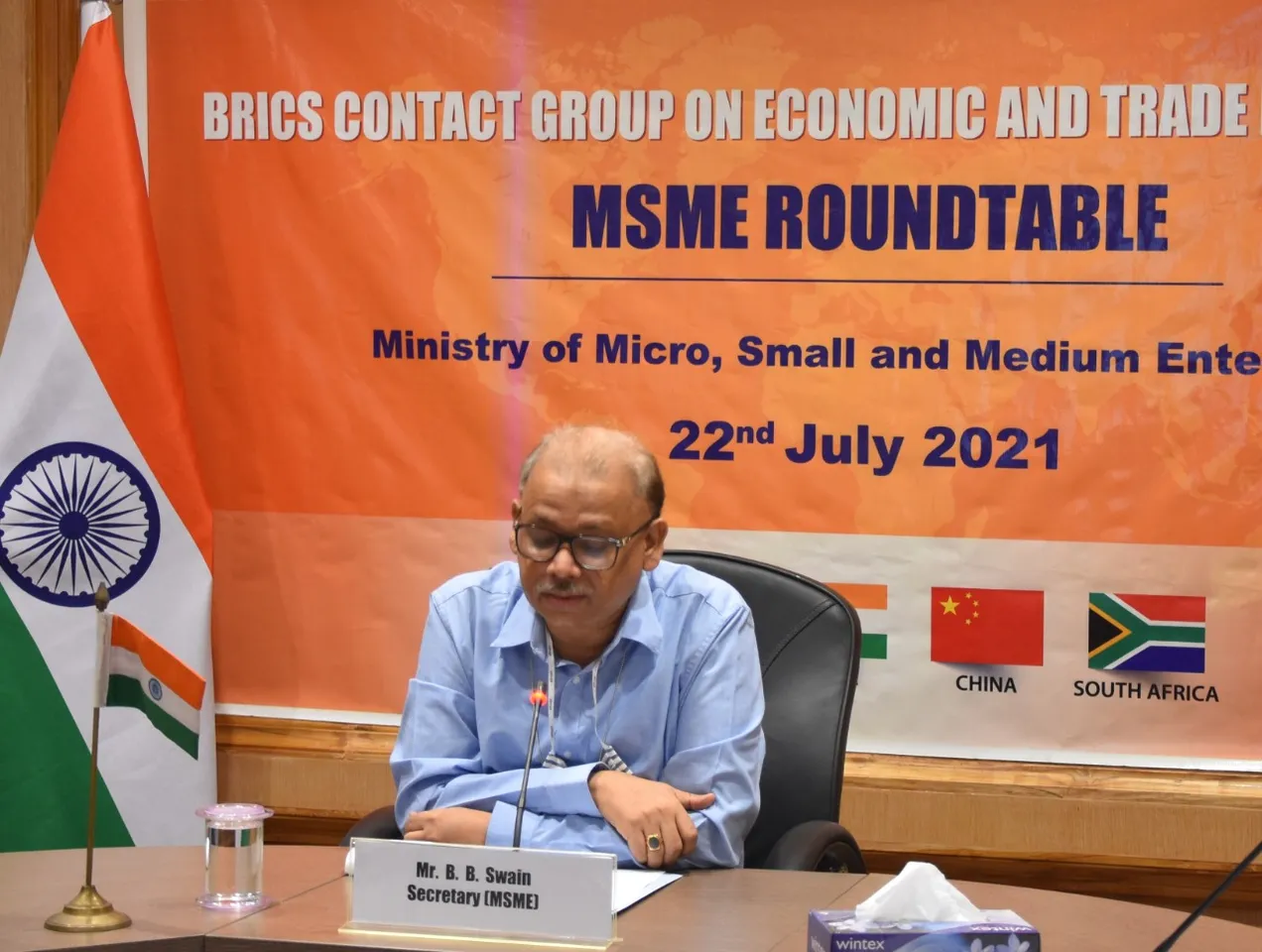 BB Swain, BRICS MSME, MSME Ministry