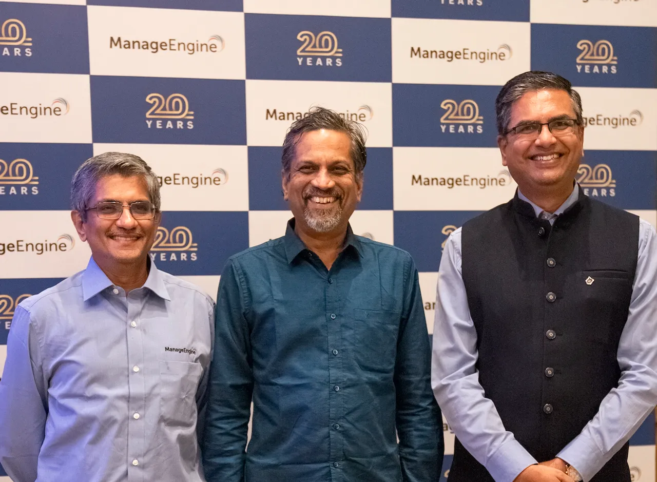 Left to Right- Shailesh Davey, Sridhar Vembu, Rajesh Ganesan