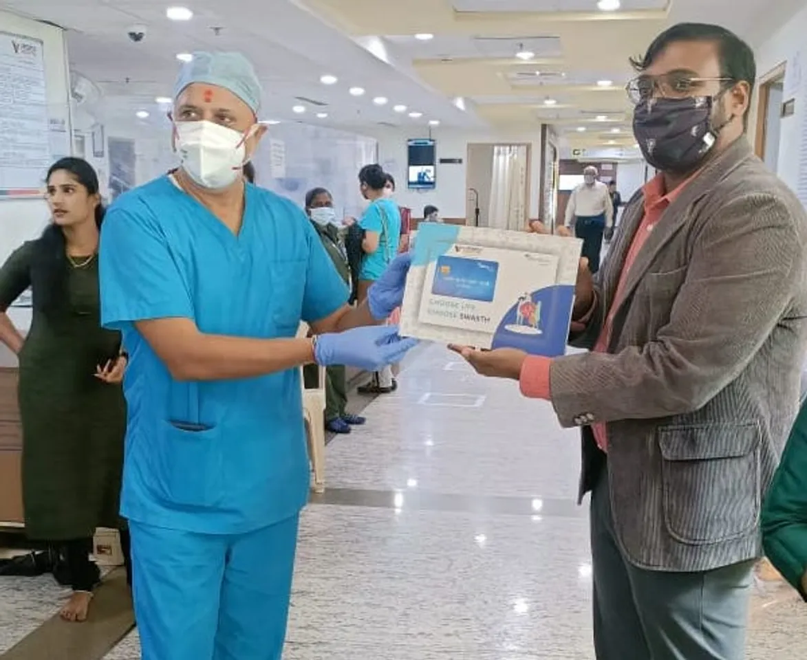 Srivatsan HA CEO Vasavi Hospital with Affordplan's South Zonal Head