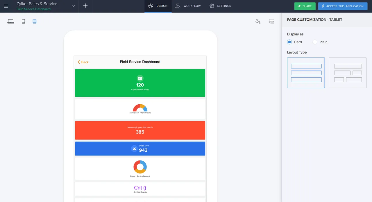 Zoho, Zoho Creator, Mobile App,