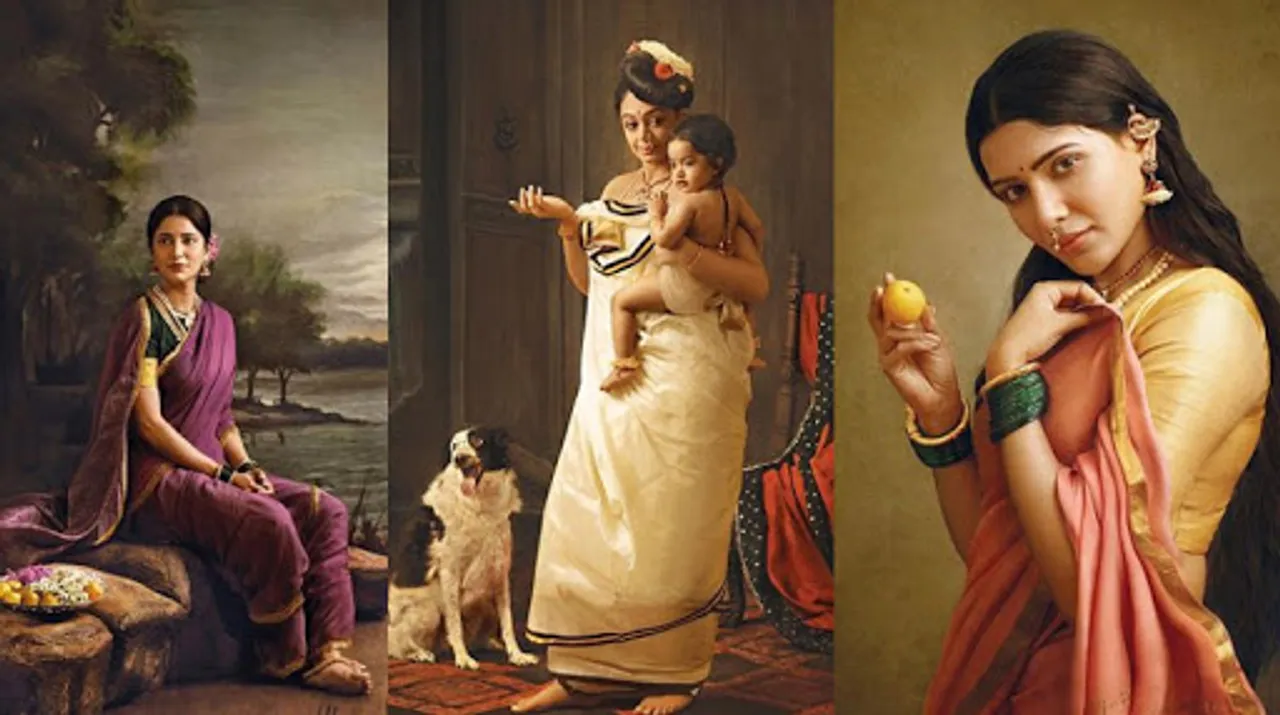 Raja Ravi Varma inspired calendar shoot