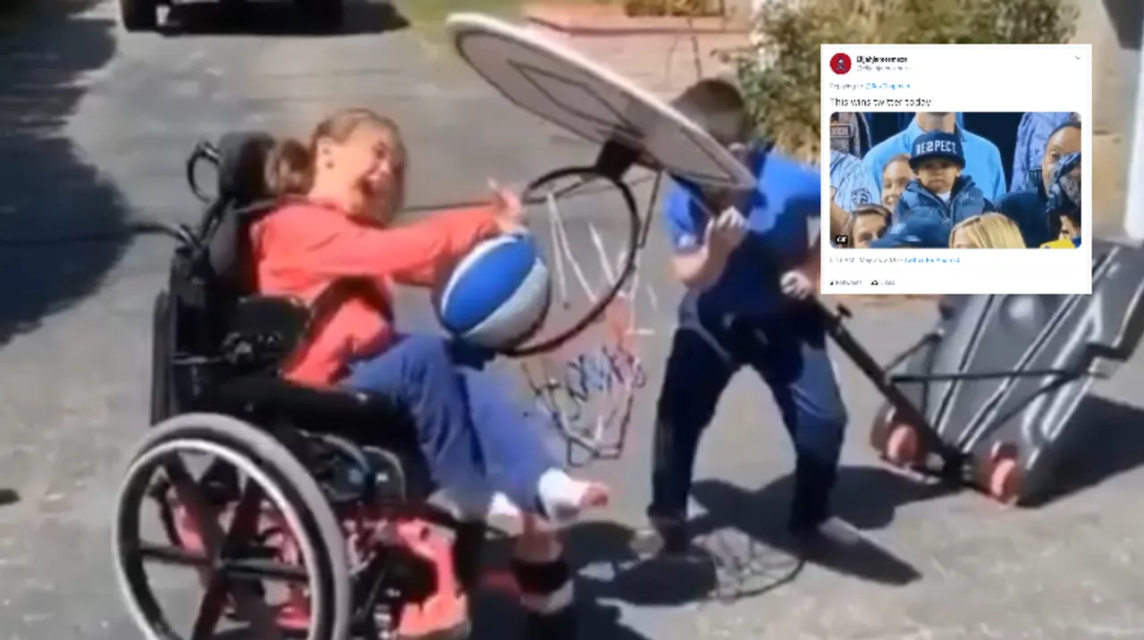brother helping his sister