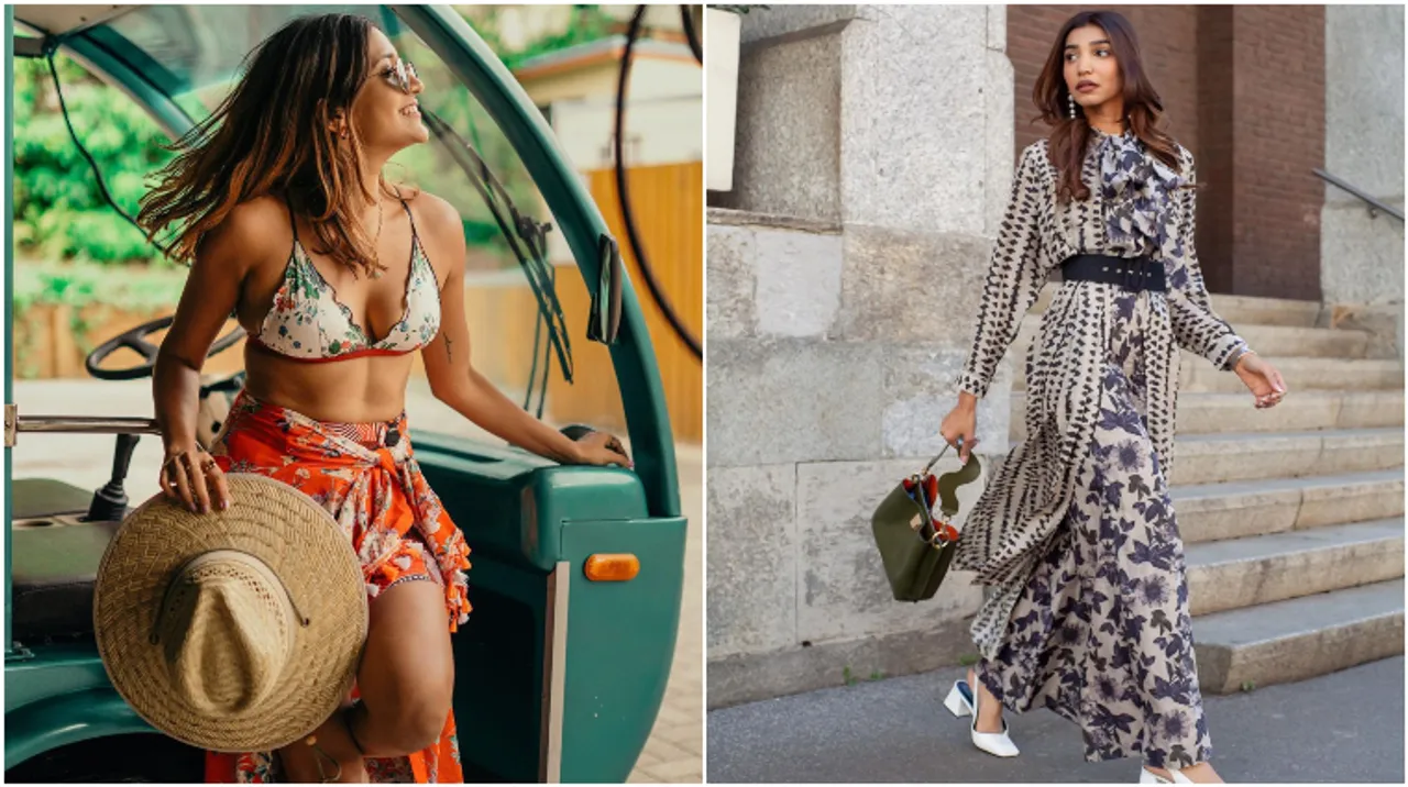 print on print outfit