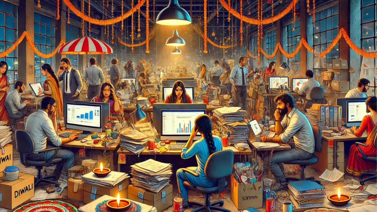 Inside an ad agency