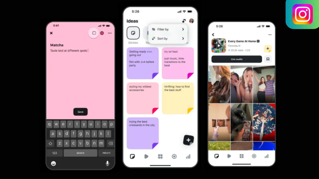 Instagram Edits App Gets Sticky Notes