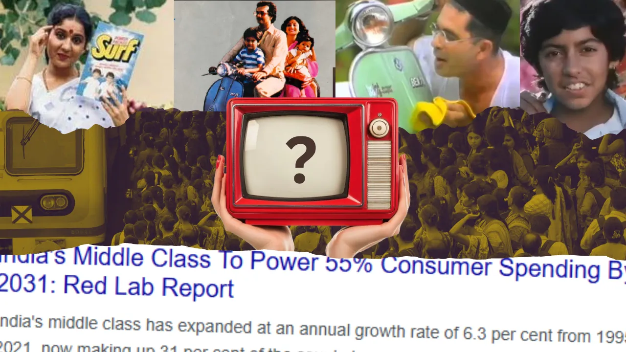 advertising, middleclass, aspirational ads, middle class in india ads
