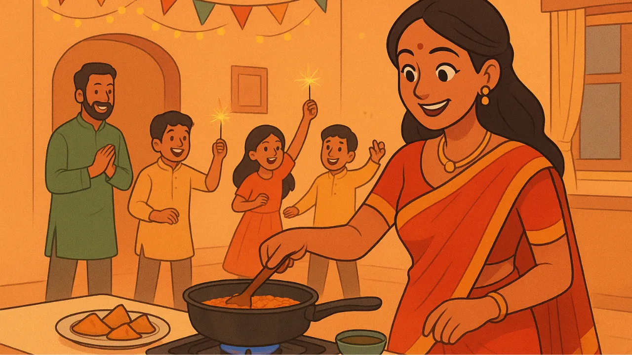 women in festive ads