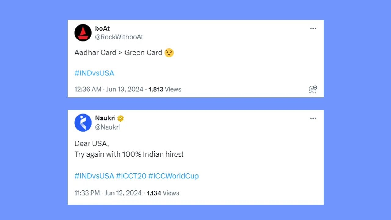 India vs USA brand creatives