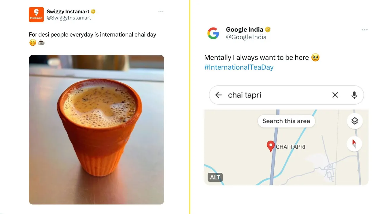 International Tea Day brand creatives