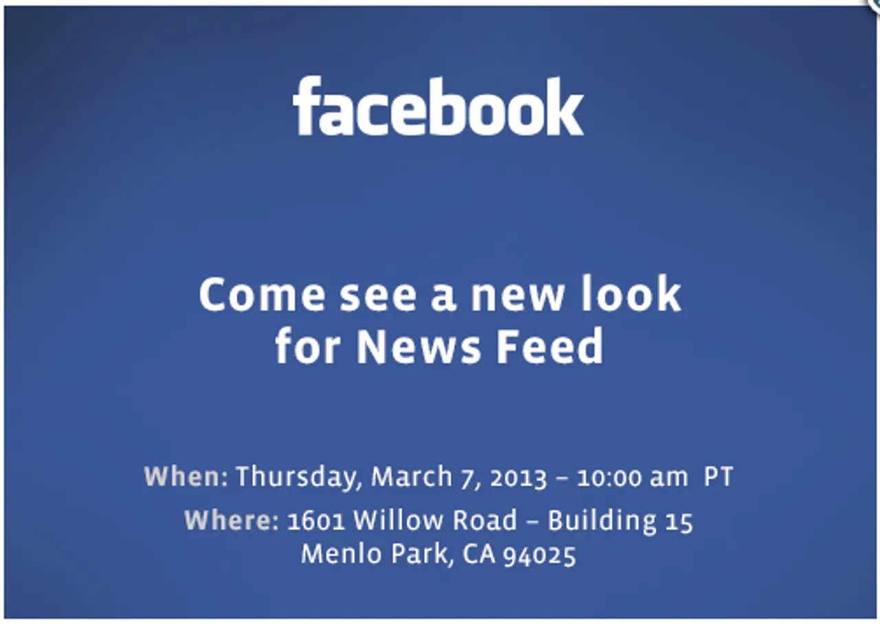 Facebook invitation