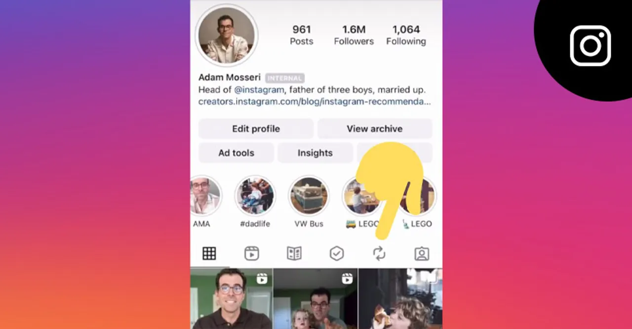 Instagram reshare