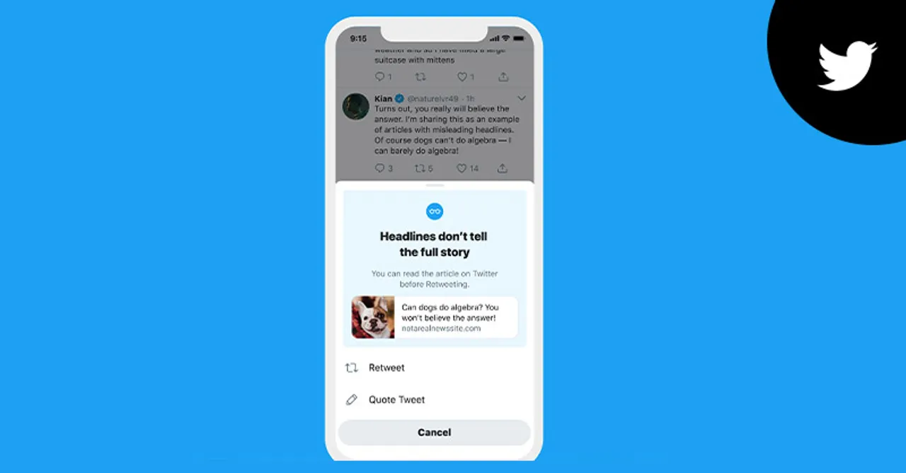 Twitter prompt